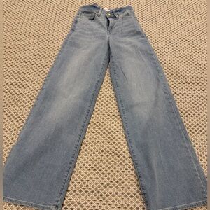 Frame Denim Blue Flare & Wide Leg Jeans